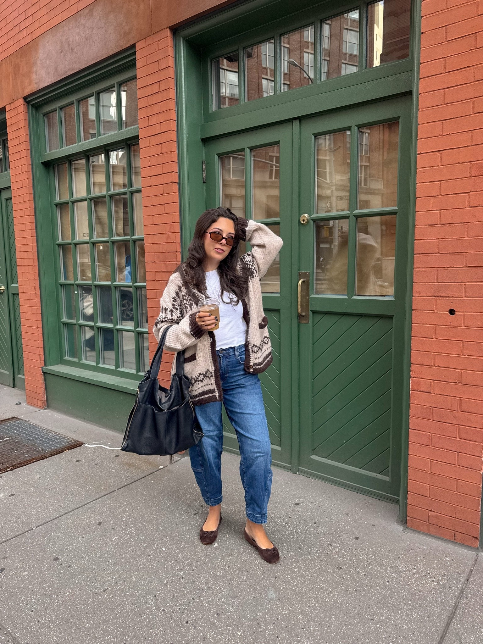 Cozy fall layers on repeat 🤎🍂 A Fair Isle cardigan, relaxed barrel jeans + brown ballet flats for an easy everyday autumn outfit that still feels put together. Basically my ideal coffee-run uniform.

#LTKootd #LTKSeasonal