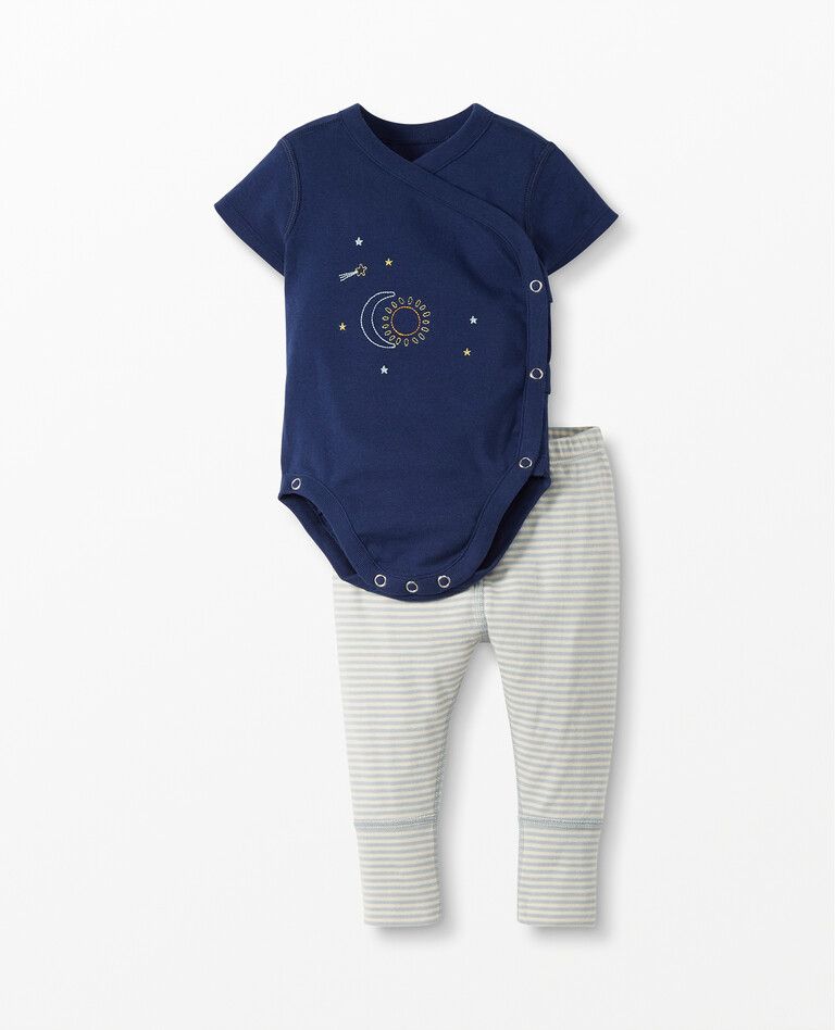 Baby Bodysuit & Pant Set In Organic Cotton | Hanna Andersson