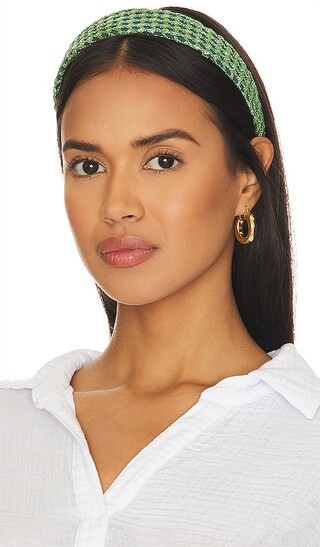 Bessette Headband in Emerald Pool | Revolve Clothing (Global)