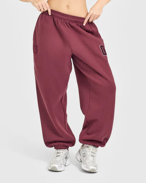 Foundations Oversized Oner 25 Joggers 
 Burnt Maroon | Oner Active (UK / US)