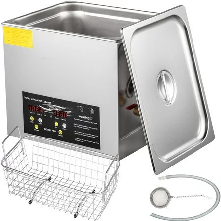 VEVOR 15L Upgraded Ultrasonic Cleaner (600W Heater,360W Ultrasonic) Professional Digital Lab Ultrasonic Parts Cleaner with Heater Timer for Glass Dental Instruments Cleaning | Walmart (US)