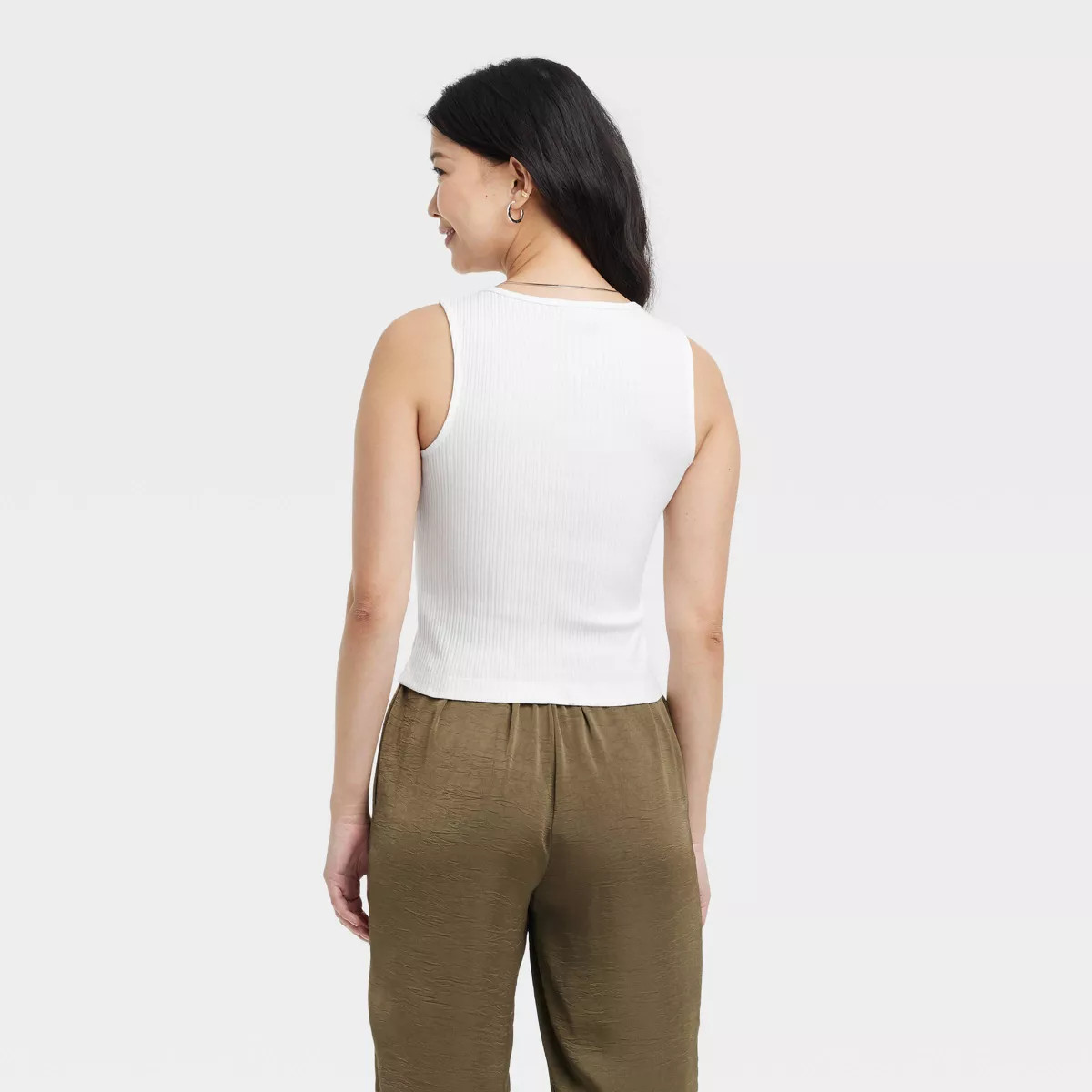 Women's Ribbed Button-Down Vest - A New Day™ | Target