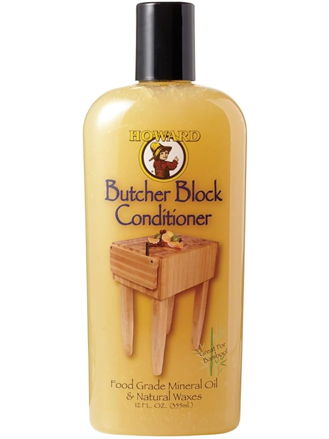 Howard Products Butcher Block Conditioner and Food Grade Mineral Oil for Wood Cutting Boards, 12 ... | Amazon (US)