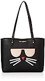 Karl Lagerfeld Paris womens Maybelle Tote Bag, Black/Gold, One Size US | Amazon (US)