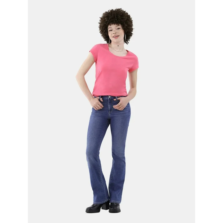No Boundaries Mid Rise Bootcut Jeans, 32” Inseam, 1 or 2-Pack, Women’s | Walmart (US)