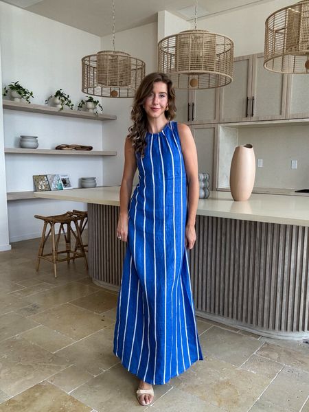 Casual striped maxi dress for summer and vacation on sale 

#LTKstyletip #LTKtravel #LTKSeasonal