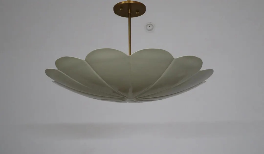 Handcrafted Brass Dish Chandelier Elegant Pendant Light for Home & Dining Decor - Etsy | Etsy (US)