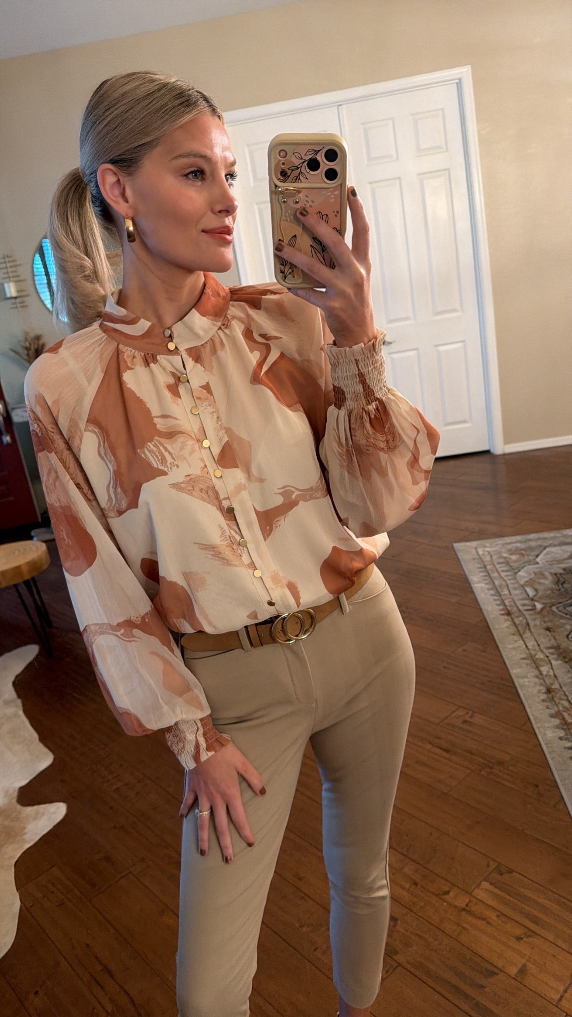 Light and airy printed blouse 🧡

#LTKdayinmylife #LTKootd #LTKgrwm