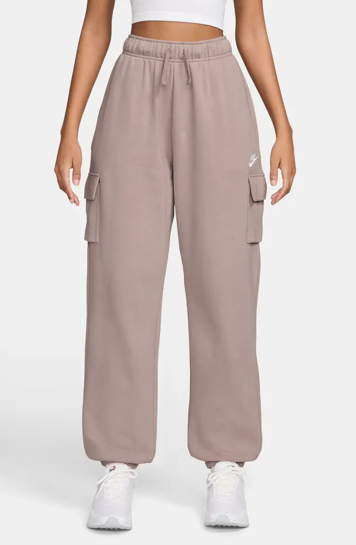 Oversize Fleece Cargo Sweatpants | Nordstrom Rack