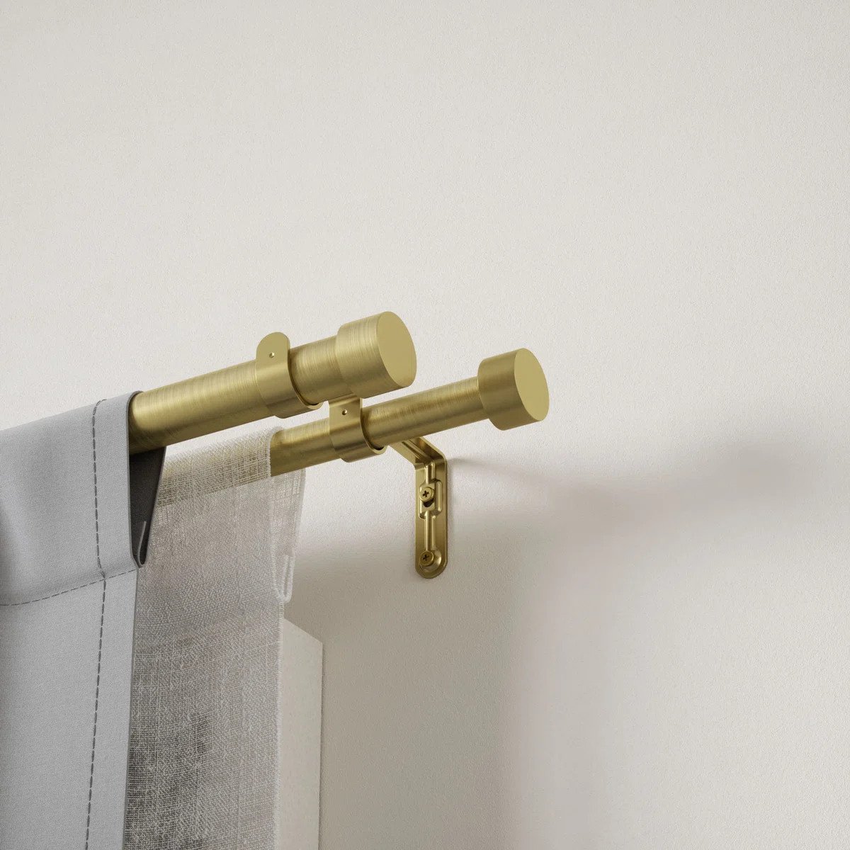 Cappa Drapery Solutions Steel Adjustable Double Curtain Rod | Wayfair North America