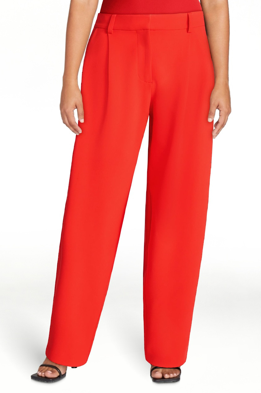 Devil Wears Prada Scoop Collection Women’s and Women's Plus High Rise Pleated Trousers, 30" Ins... | Walmart (US)