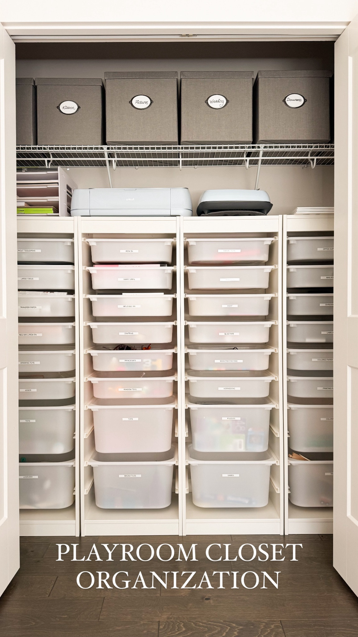 PLAYROOM CLOSET ORGANIZATION!

Cricut maker 3, label maker, play-doh, paper holder organizer, storage boxes, toy storage box, 

#LTKKids #LTKHome #LTKSeasonal
