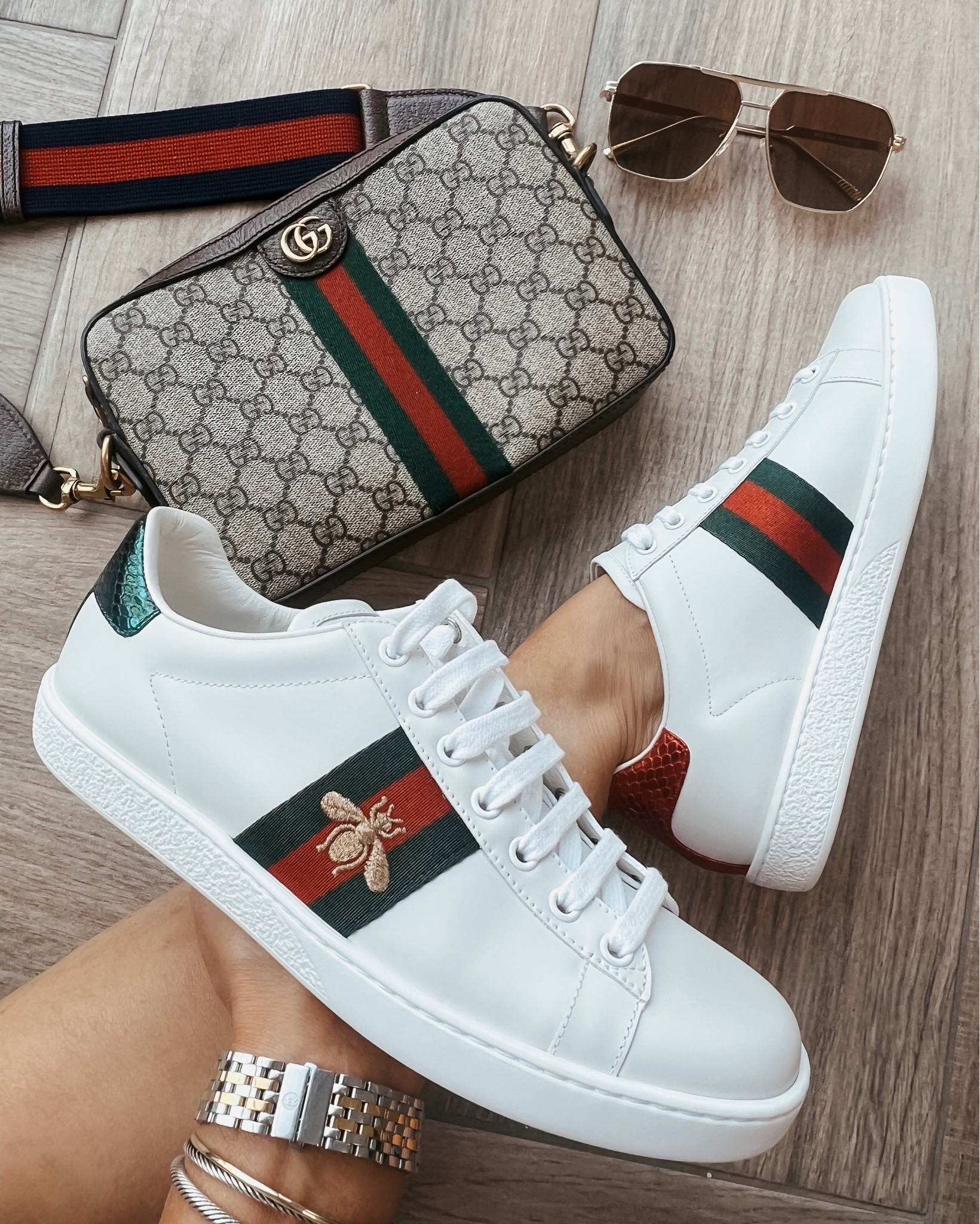 Ways to wear these Gucci sneakers 
Sz down 1/2 size…I bought these because I wore my canvas ones so much but they get dirty fast and these will be easier to clean
Bodysuit Sz small
Shorts sz 27
Plaid sz medium
Stripe Sz medium 
Mother’s Day gift ideas
4 ways to wear Gucci bag
Amazon sunnies 



#LTKGiftGuide #LTKSeasonal #LTKshoecrush