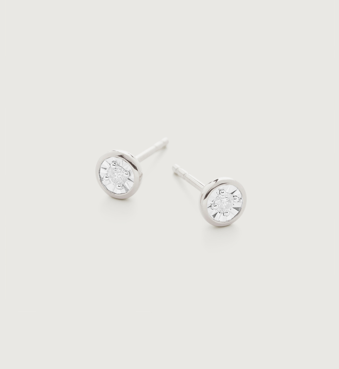 Diamond Essential Stud Earrings | Monica Vinader (Global)