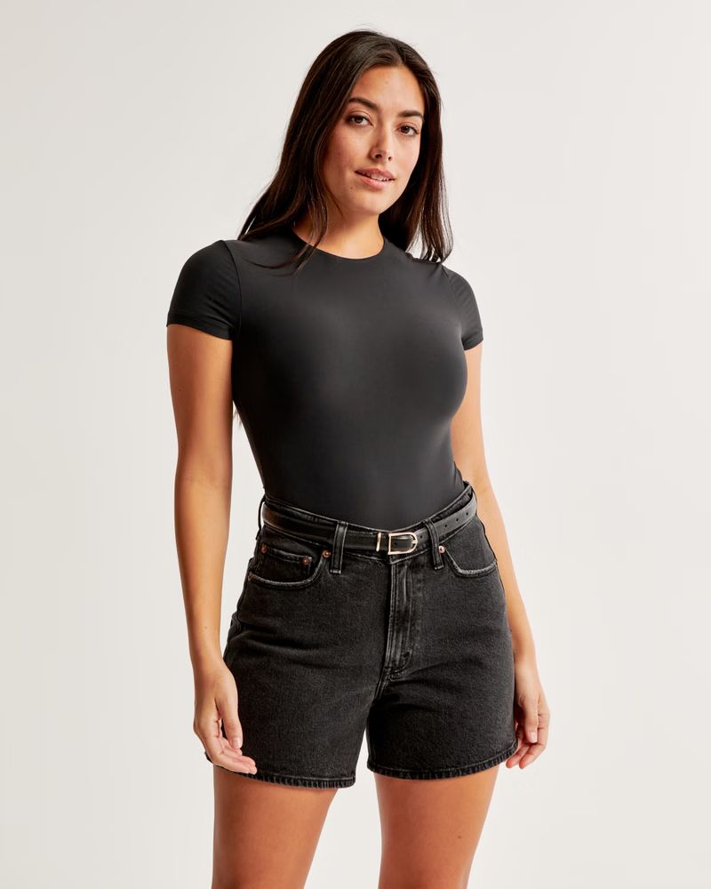 Women's Curve Love High Rise Dad Short | Women's Bottoms | Abercrombie.com | Abercrombie & Fitch (US)