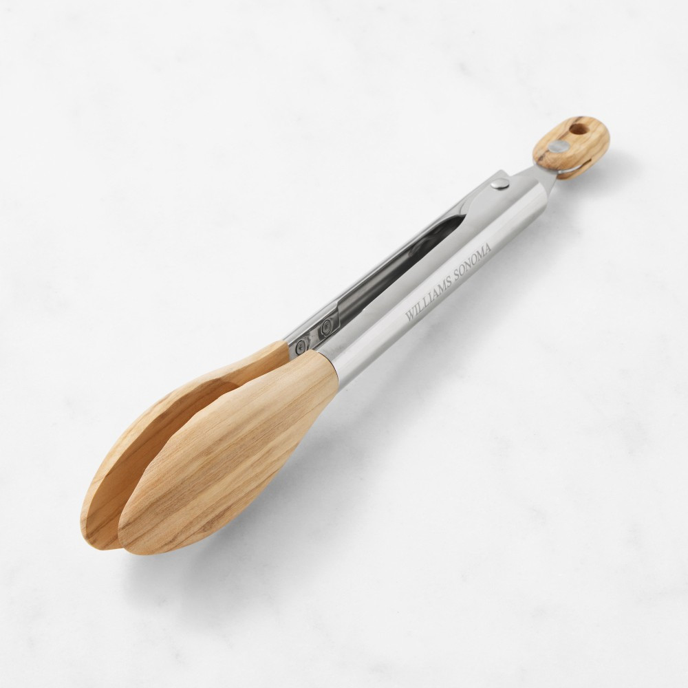 Williams Sonoma Olivewood Locking Tongs | Williams-Sonoma