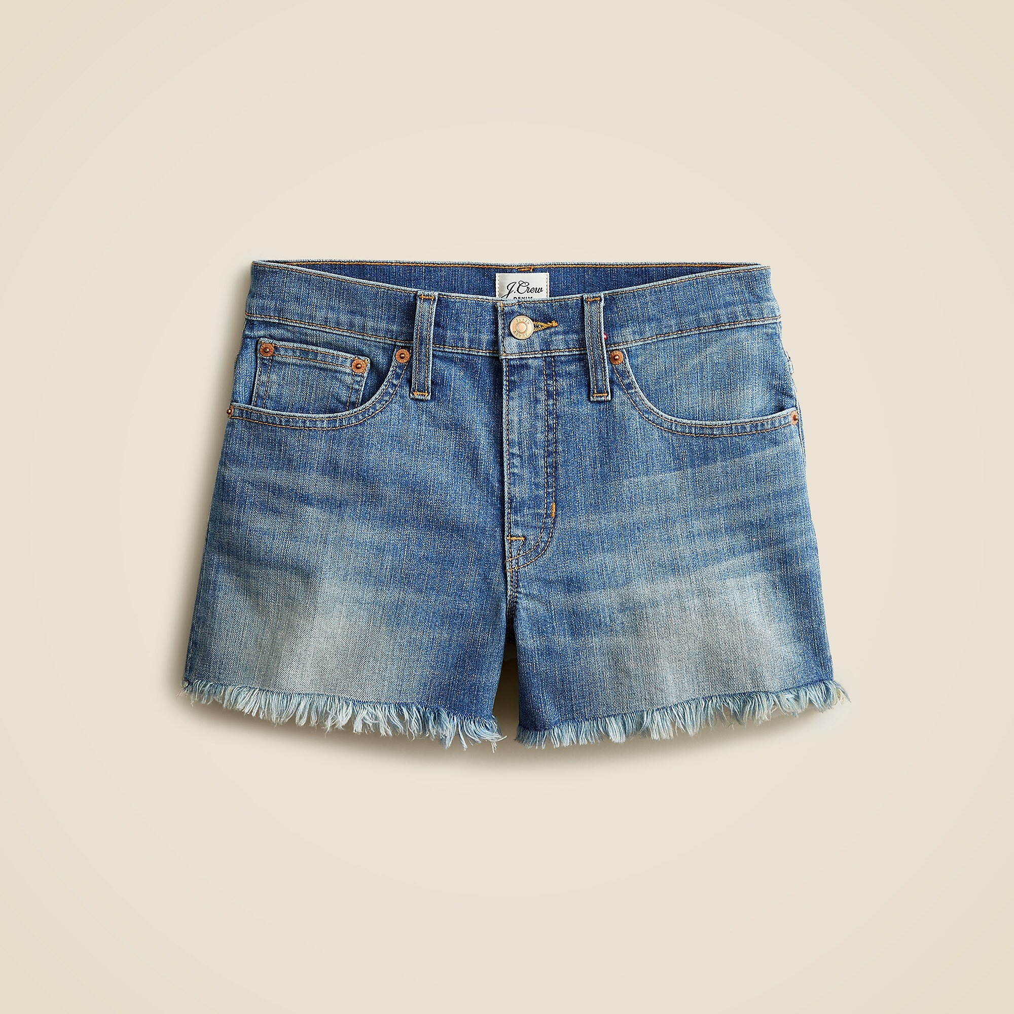Mid-rise denim short in Squash wash | J. Crew US