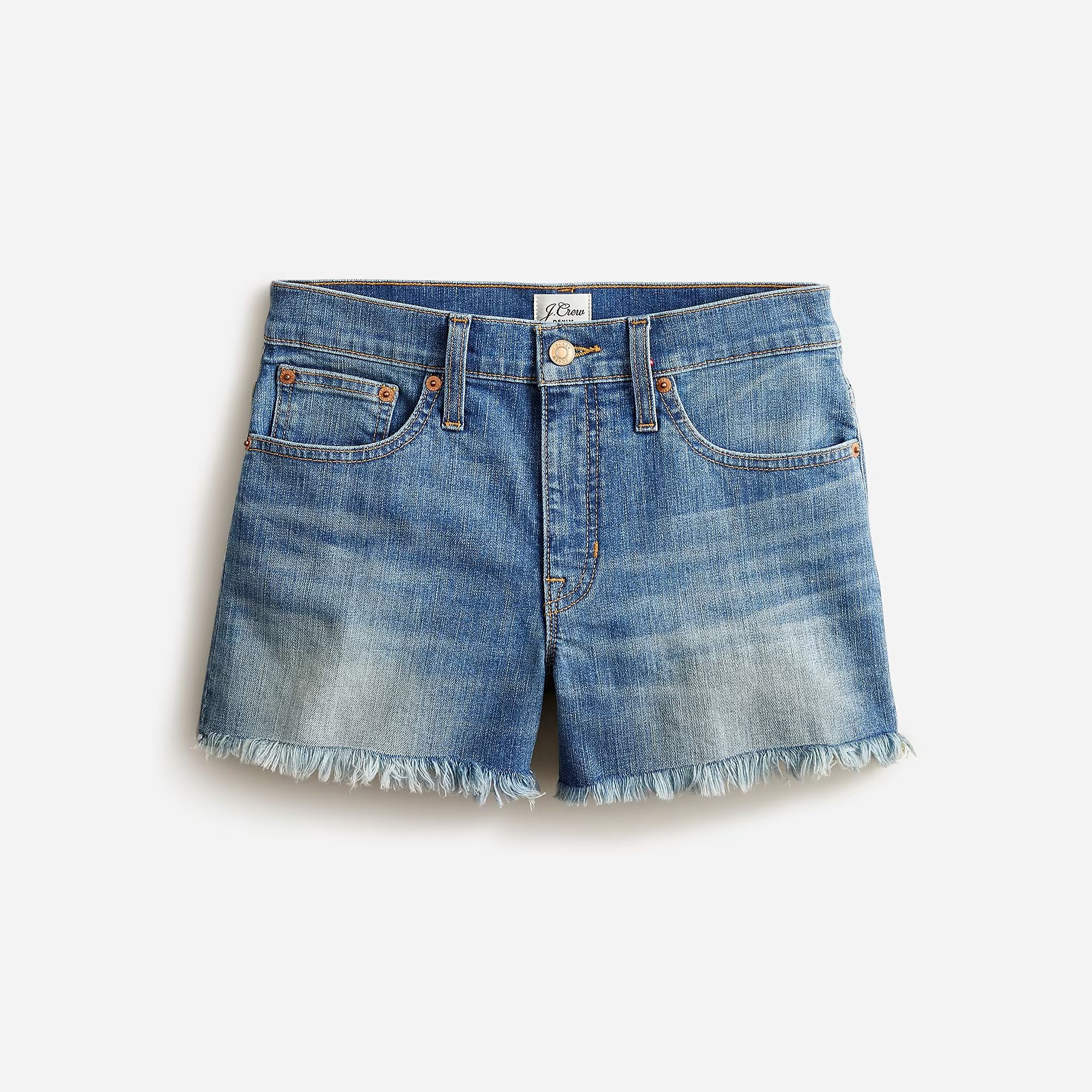 Mid-rise denim short in Squash wash | J.Crew US