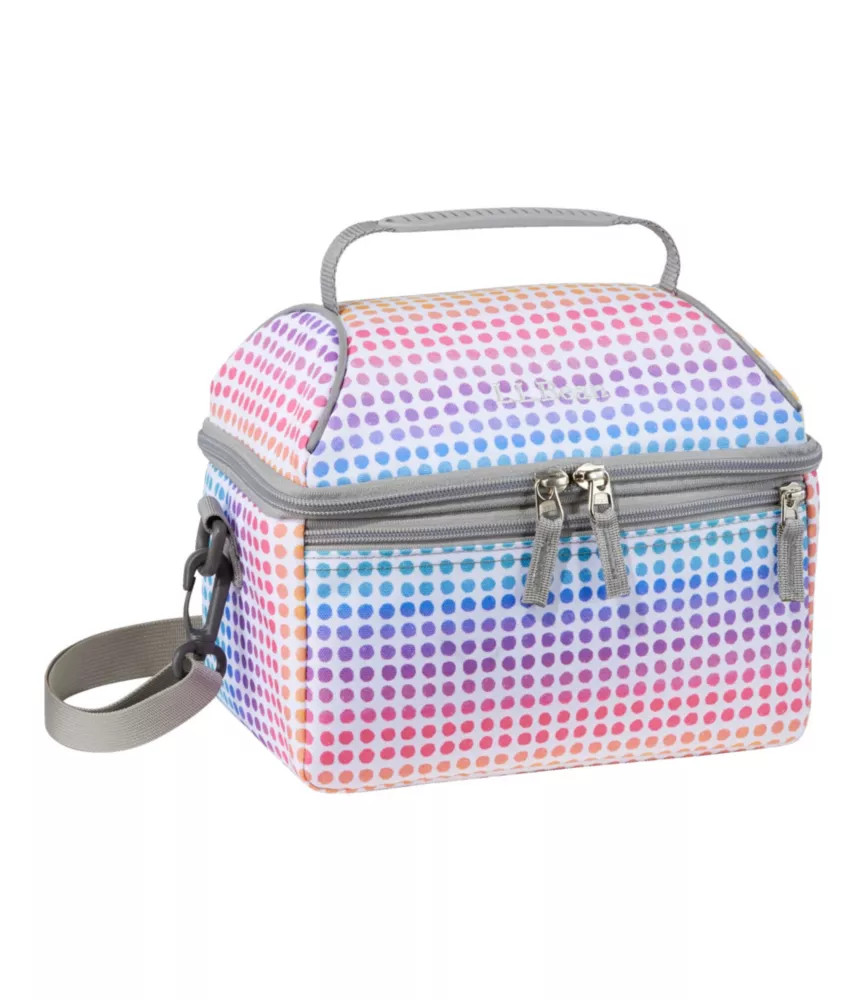 Flip-Top Lunch Box, Print Rainbow Dots, Polyester L.L.Bean | L.L. Bean