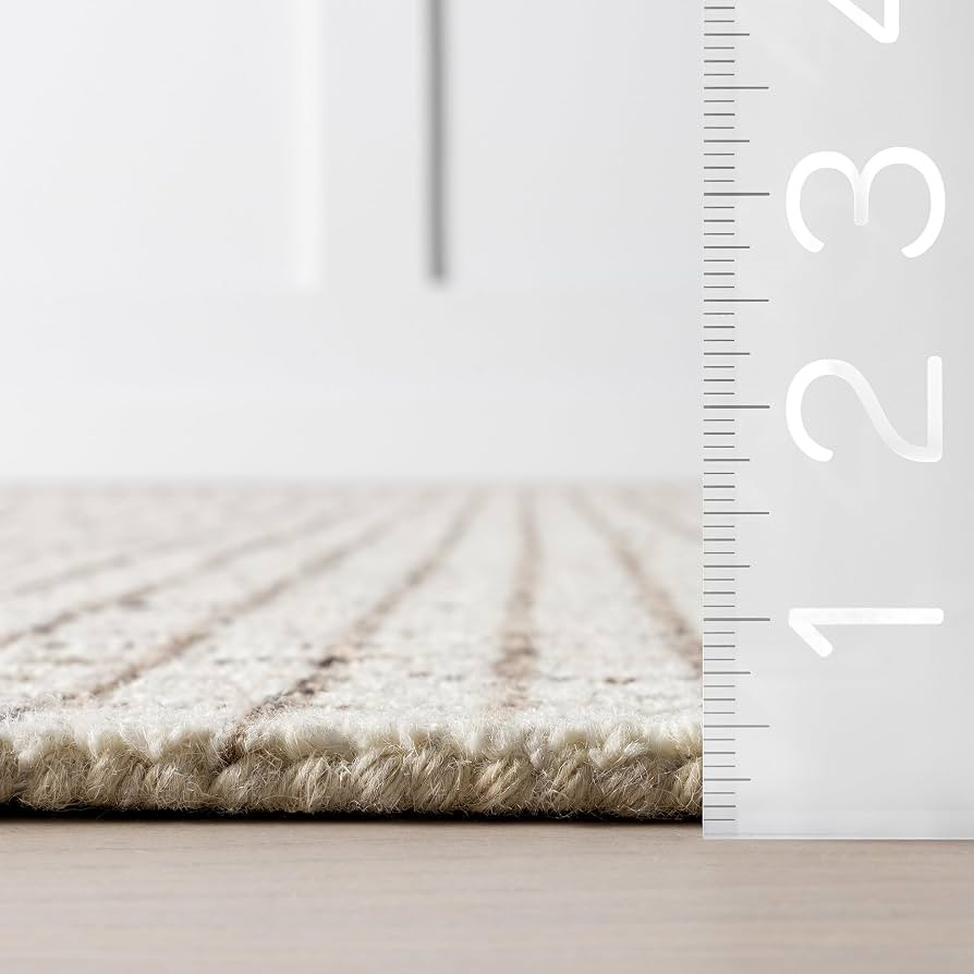 Rugs USA Melrose Cream, 2'6" x 8', Wool & Cotton, Soft and Cozy, High Traffic, Stain Resistant, E... | Amazon (US)