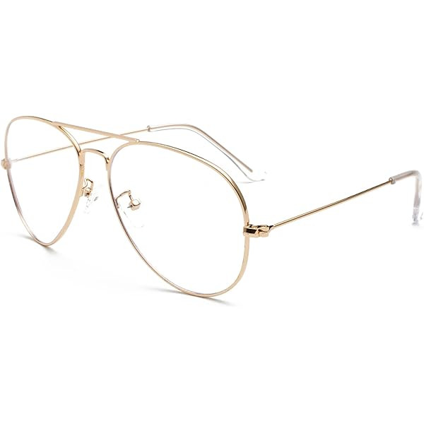 JM Aviator Blue Light Blocking Computer Glasses, Square Eye Protect Video Eyeglasses Anti Glare M... | Amazon (US)