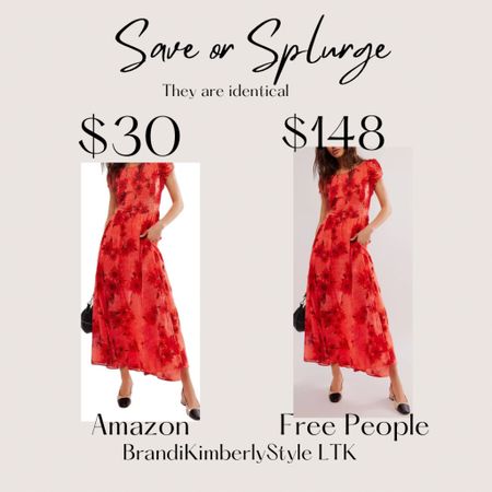 Wait what?!? These dresses are identical with two different prices! You can save a ton with the Amazon version! More details coming soon! BrandiKimberlyStyle, summer fashion, spring outfits, summer outfits 

#LTKover40 #LTKSeasonal #LTKstyletip