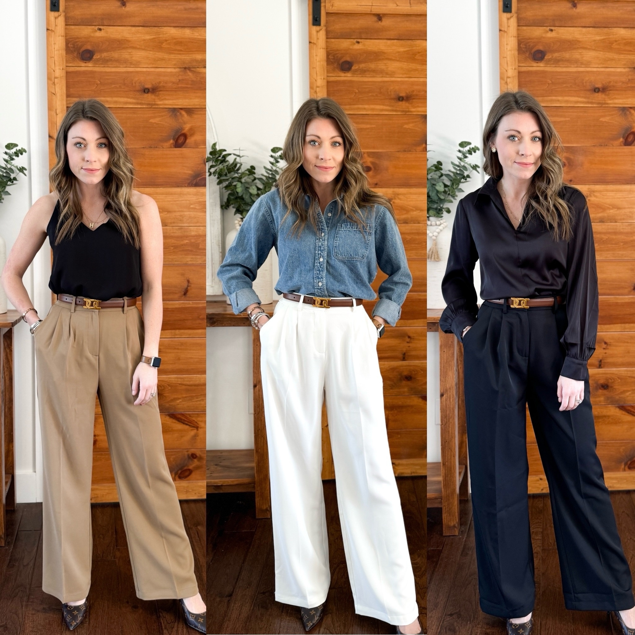 Amazon trousers (and entire outfits!) I’m wearing a size XS (regular length) and I’m 5’3” for reference!

Colors: Khaki, White & Black 
(I did not get the colors that say “thick”)

#LTKstyletip #LTKfindsunder50 #LTKworkwear