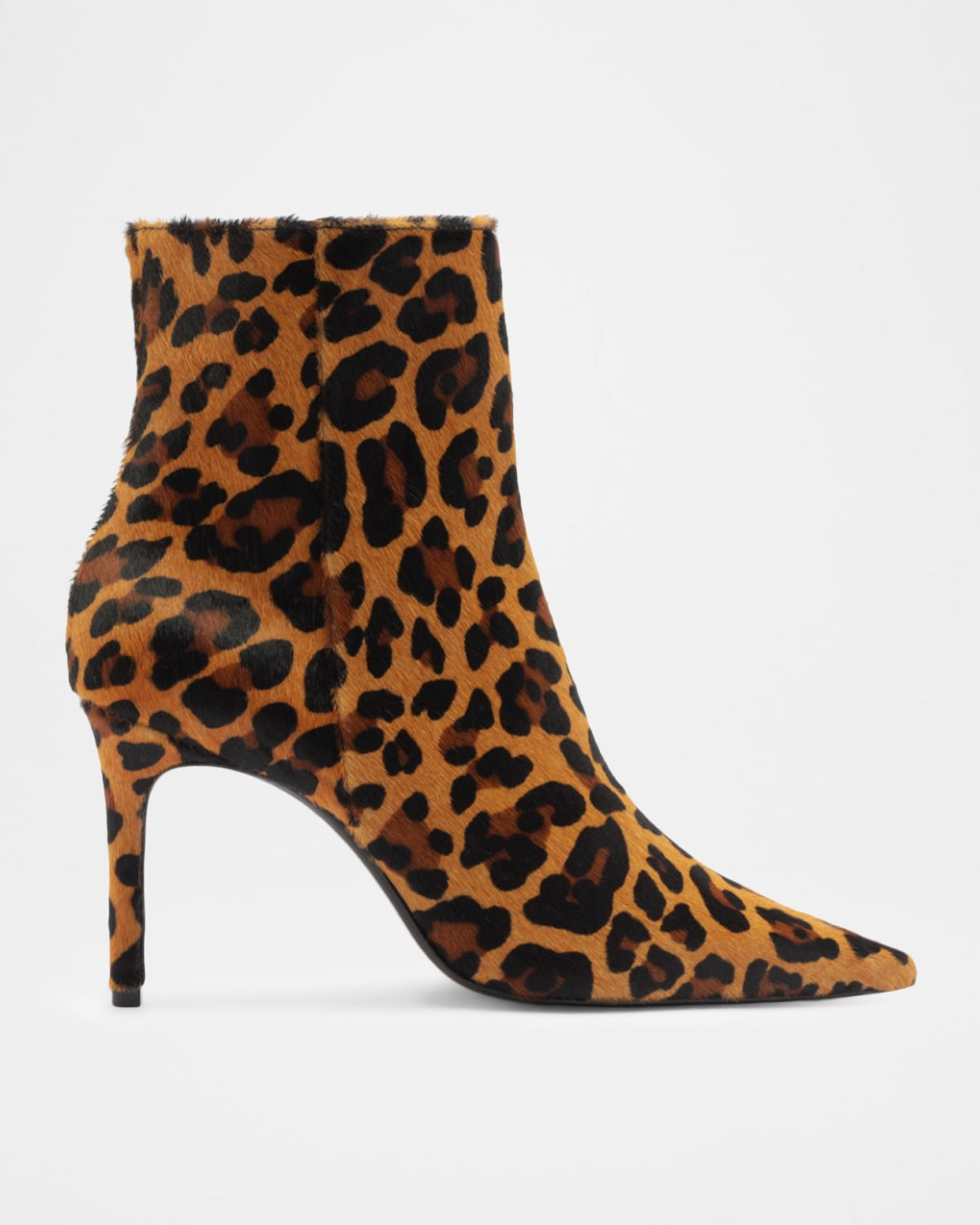 Mikki Leopard-Print Calf Hair Ankle Boots | Neiman Marcus