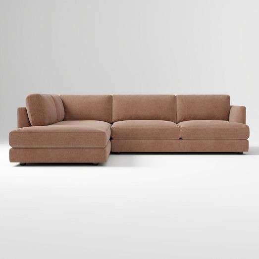 Haven 2-Piece Bumper Chaise Sectional (108"\u2013113") | West Elm (US)