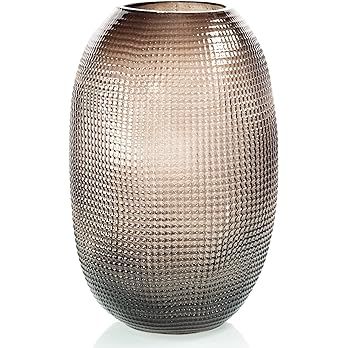 MOLIMAO Glass Vase for Flower Centerpiece,Grainy Texture Bottle, Modern Floral Vase for Center,Li... | Amazon (US)