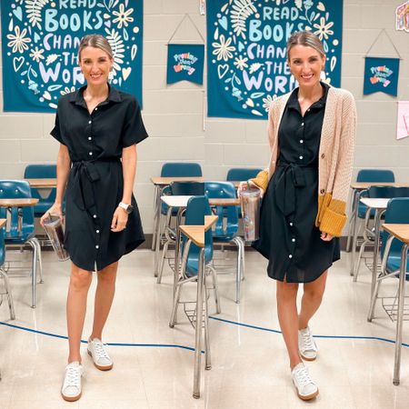 My dress, then adding on my necessary cardigan to combat the FROST in my room! Classroom styles 

#LTKshoecrush #LTKfindsunder50 #LTKworkwear