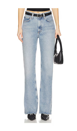 AGOLDE Leena Bootcut Jeans in Blue. - size 31 | Revolve Clothing (Global)