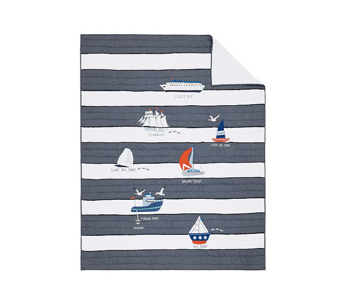 Sailboat Quilt & Shams | Pottery Barn Kids