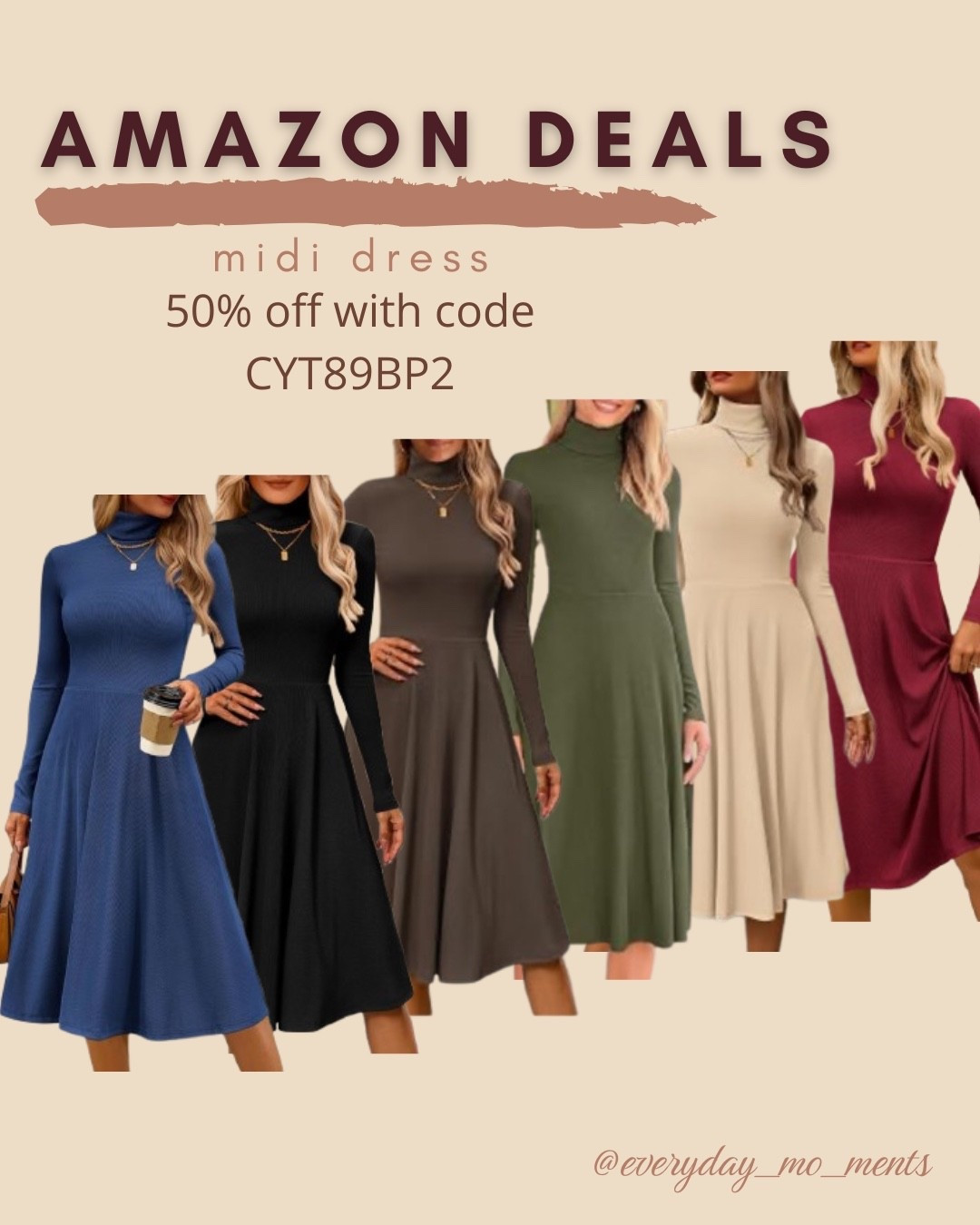 $15 ends 8/19

Amazon fashion
Amazon deals
Midi dress
Turtleneck dress
Teacher outfit
Workwear

#LTKSaleAlert