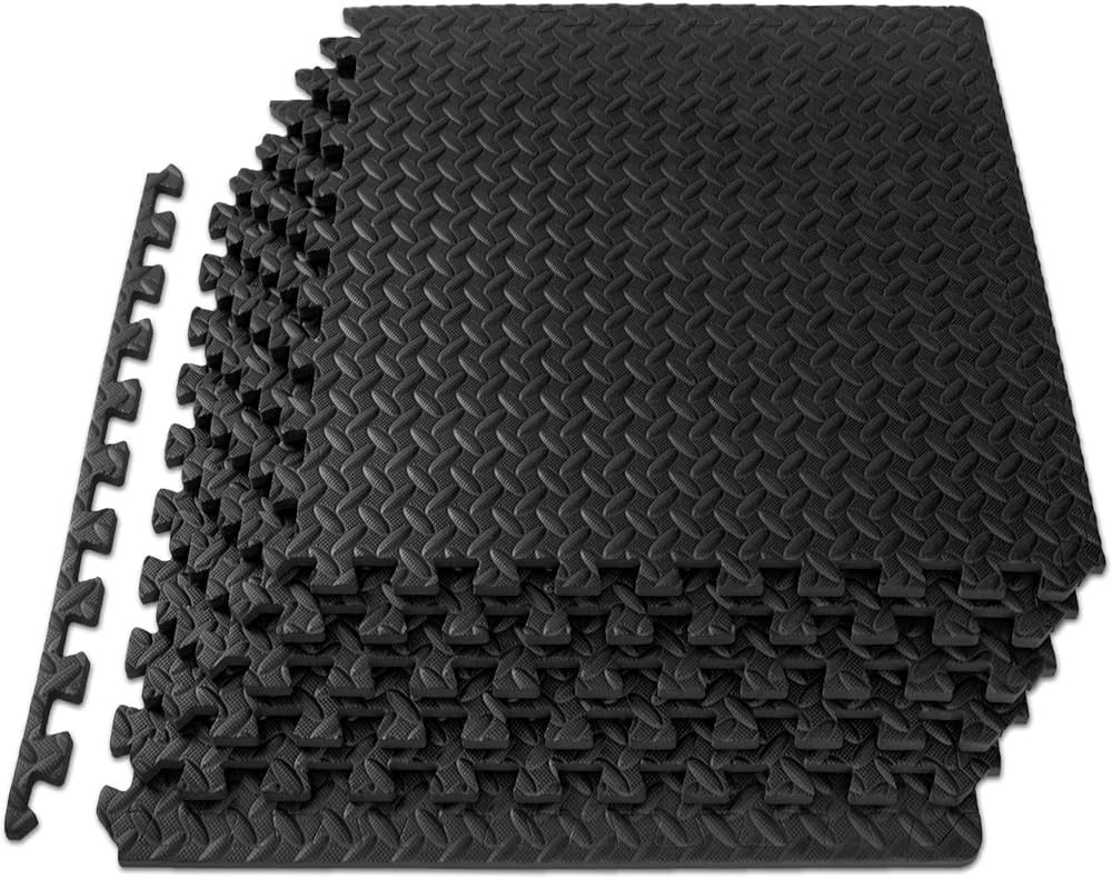 ProsourceFit Puzzle Exercise Mat ½ in, EVA Interlocking Foam Floor Tiles for Home Gym, Mat for H... | Amazon (US)