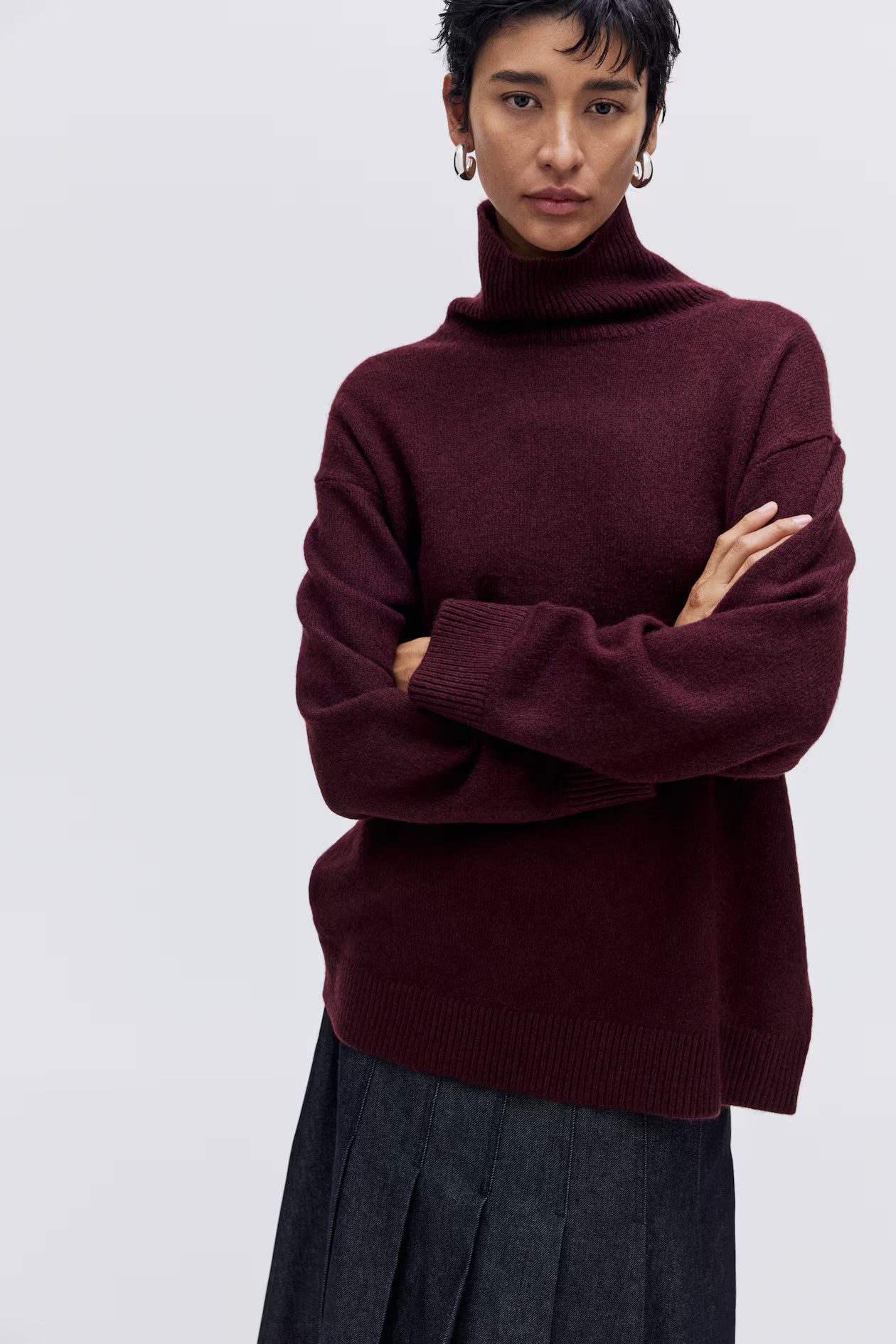 Loose-Fit Turtleneck Sweater | H&M (US + CA)