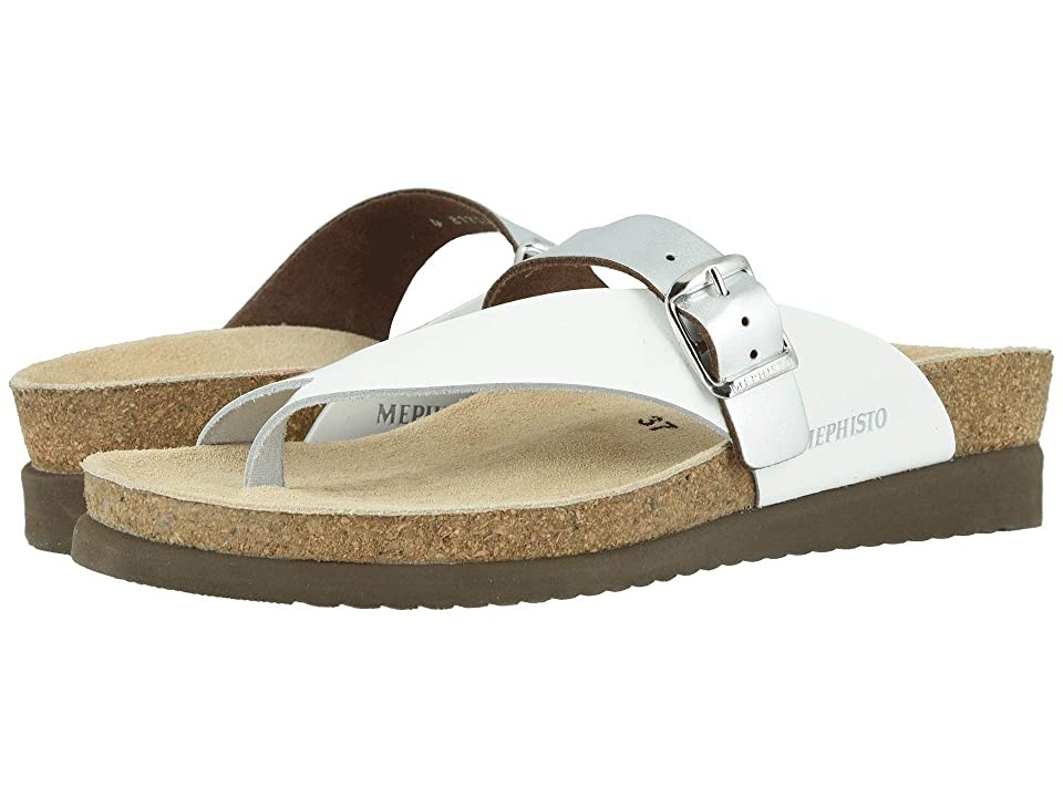Mephisto Helen Mix (White Patent/Nickel Star) Women's Sandals | Zappos