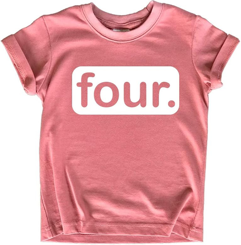 Unordinary Toddler 4th Birthday Girl Outfit Shirt Girls 4 Year Old Fourth Four Years Happy Bday S... | Amazon (US)