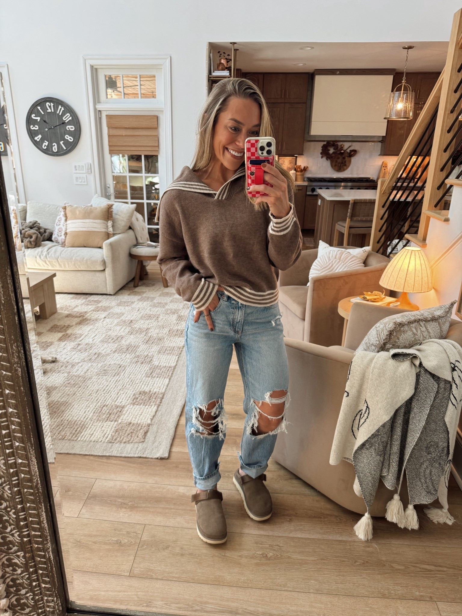 Happy OCTOBER🎃🤎🍂 Pink Lily is having a BOGO FREE sale today - Monday! Or you can use code HOLLEY for 30% off, whichever is the best deal for you! 

Sizing — M sweater! 

Pink lily / fall / ootd / outfit inspo / family pictures / comfy / cute / Holley Gabrielle 

#LTKSaleAlert #LTKFindsUnder100 #LTKSeasonal