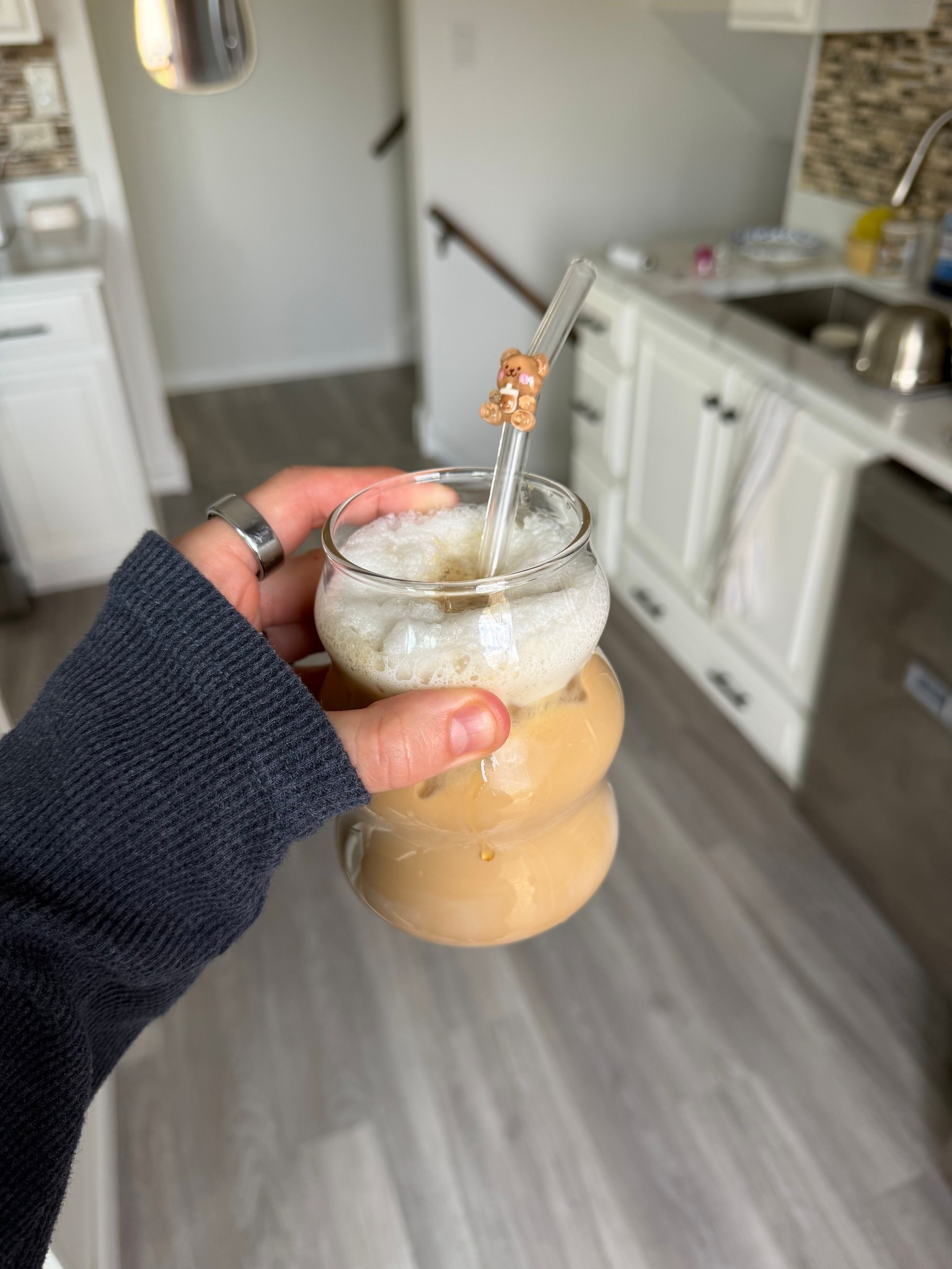 the cutest cup and straw for coffee or matcha 🫶🏼☕️🧸

#LTKvlog #LTKmorningroutine #LTKHome