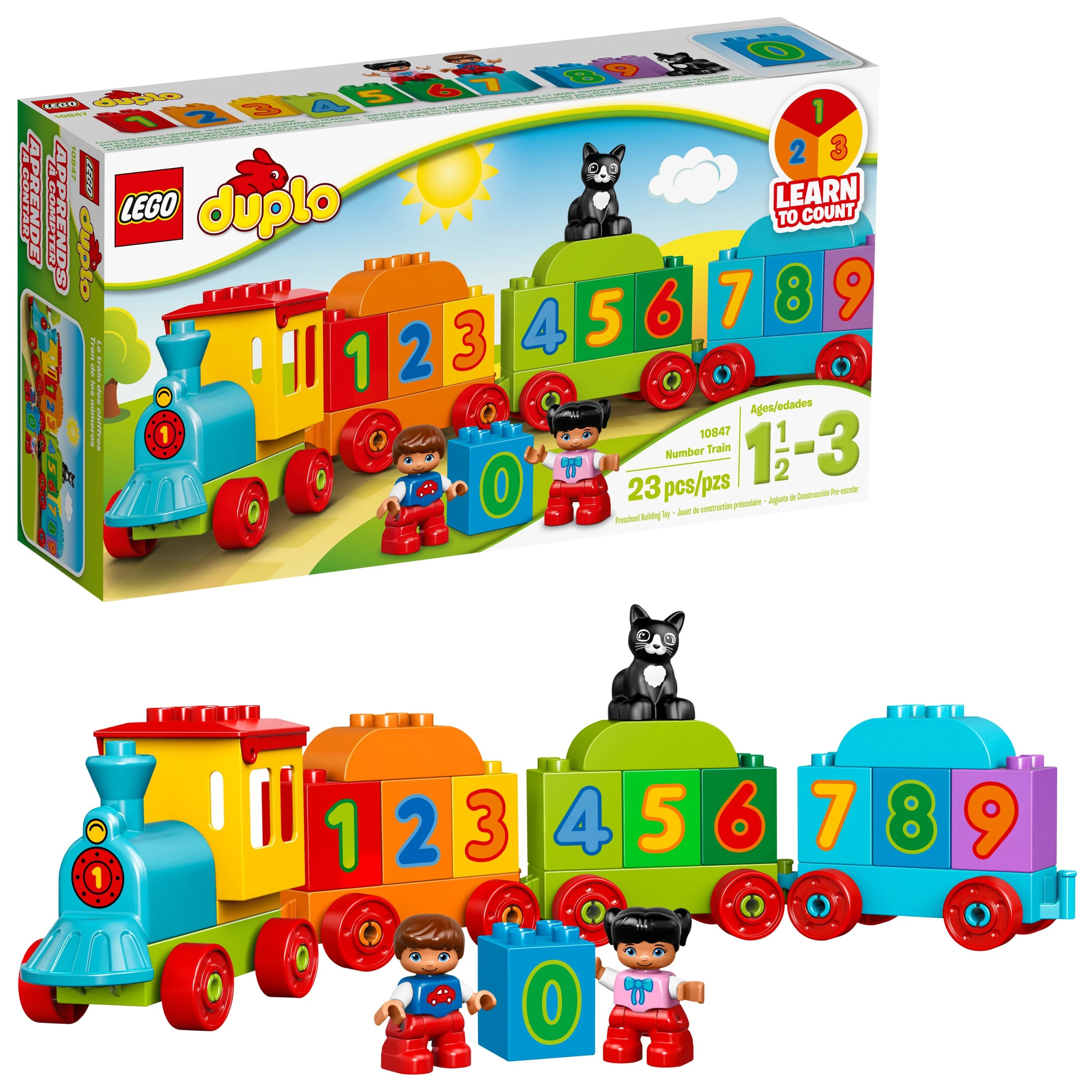 LEGO DUPLO My First Number Train 10847 (23 Pieces) | Walmart (US)