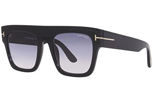Tom Ford RENEE FT 0847 Shiny Black/Grey Shaded 52/21/140 women Sunglasses | Amazon (US)