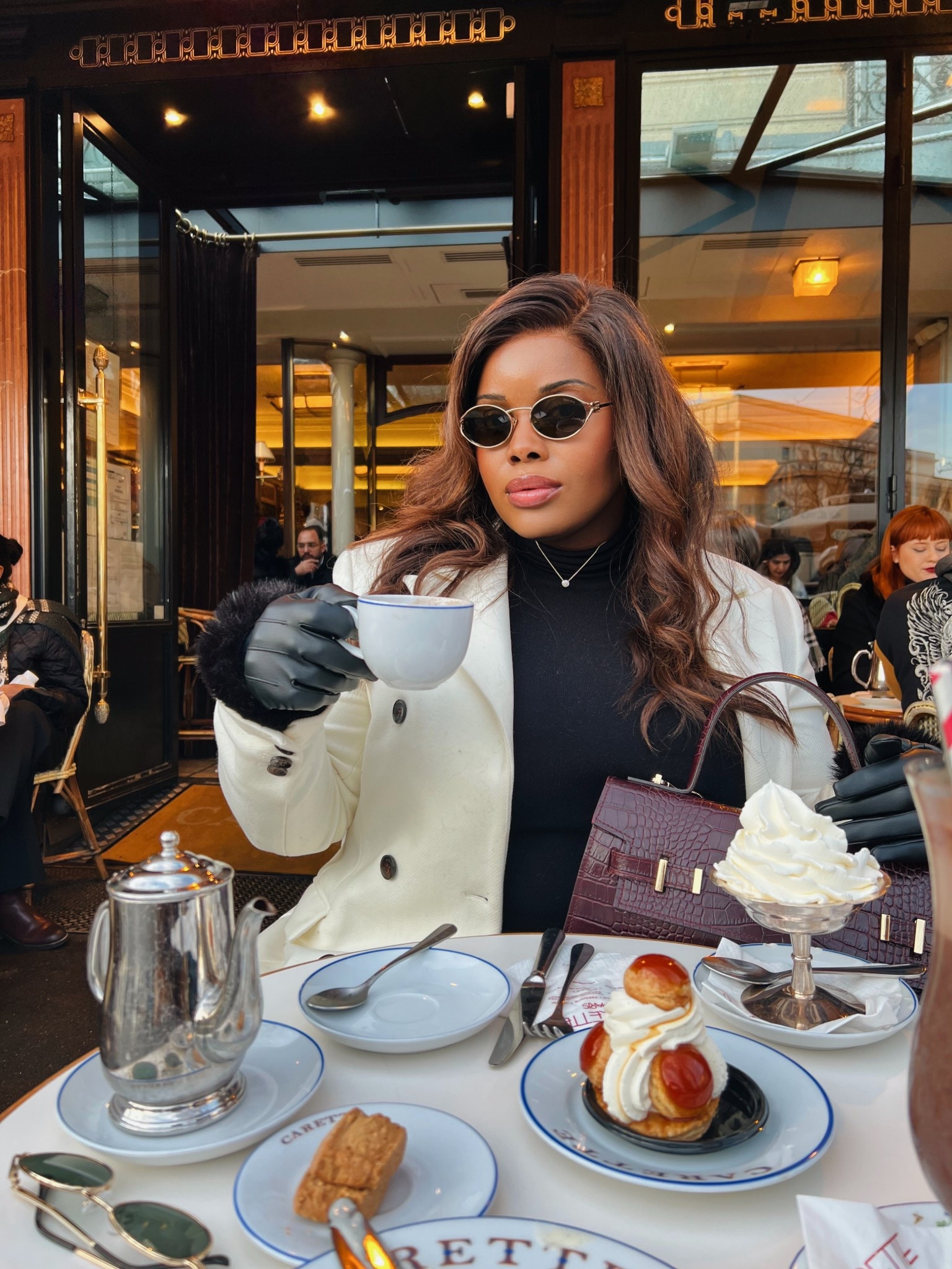Sipping hot chocolate in style ✨

#LTKstyletip #LTKfrance