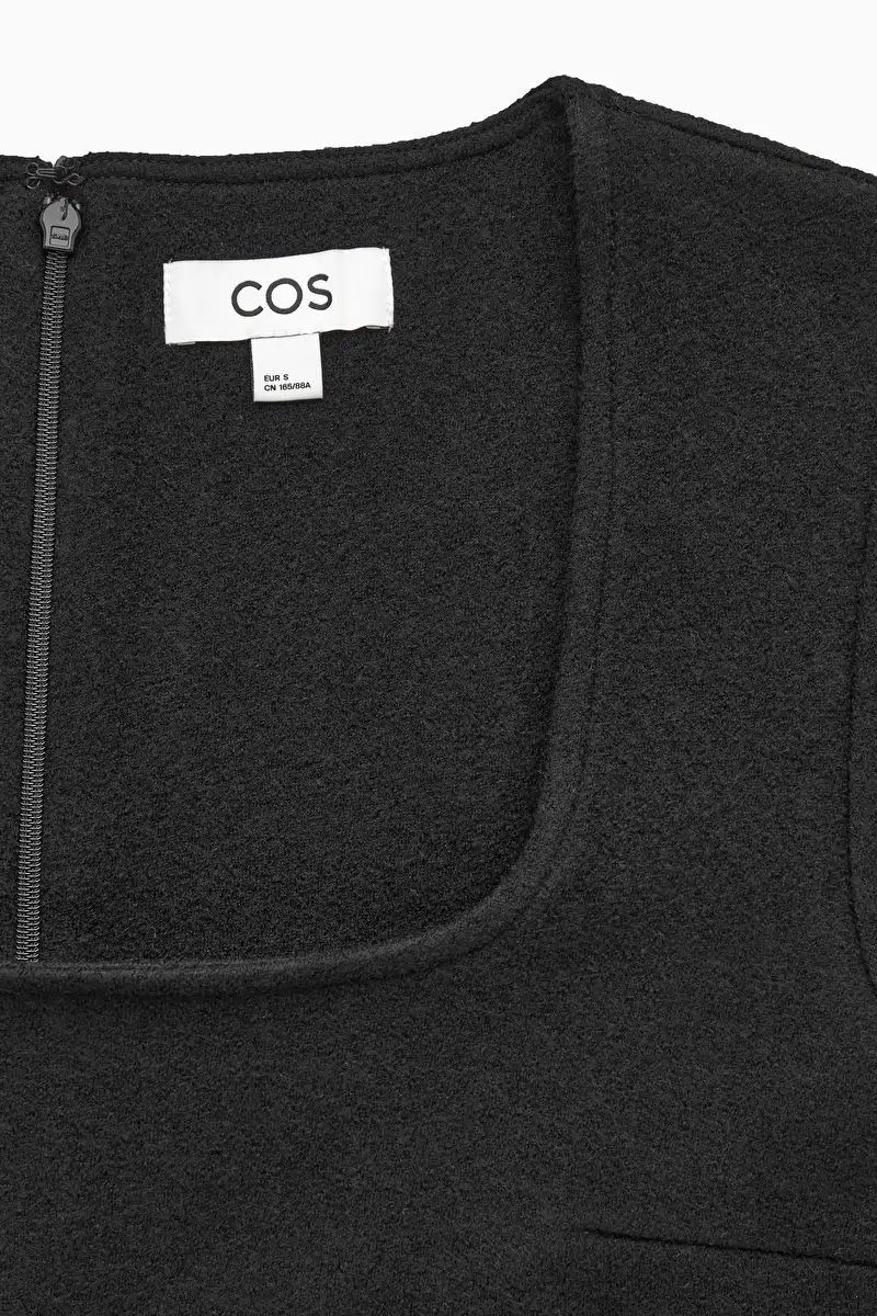 SQUARE-NECK MINI DRESS - BLACK - COS | COS (EU)