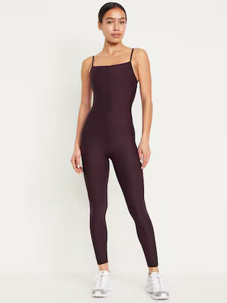PowerSoft Ribbed 7/8 Cami Bodysuit | Old Navy (US)