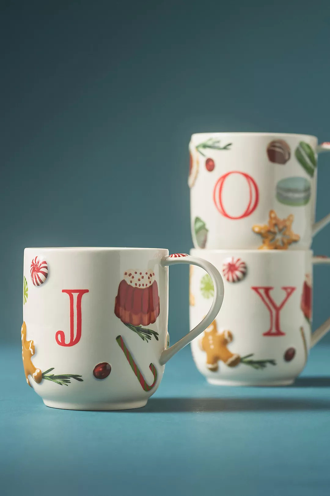 Holifaye Stoneware Monogram Mug | Anthropologie (US)