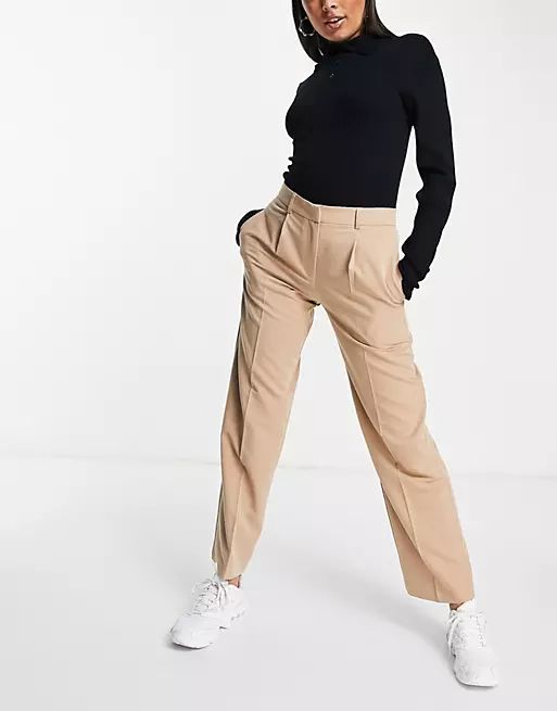 ASOS DESIGN everyday slouch boy pants in camel | ASOS (Global)