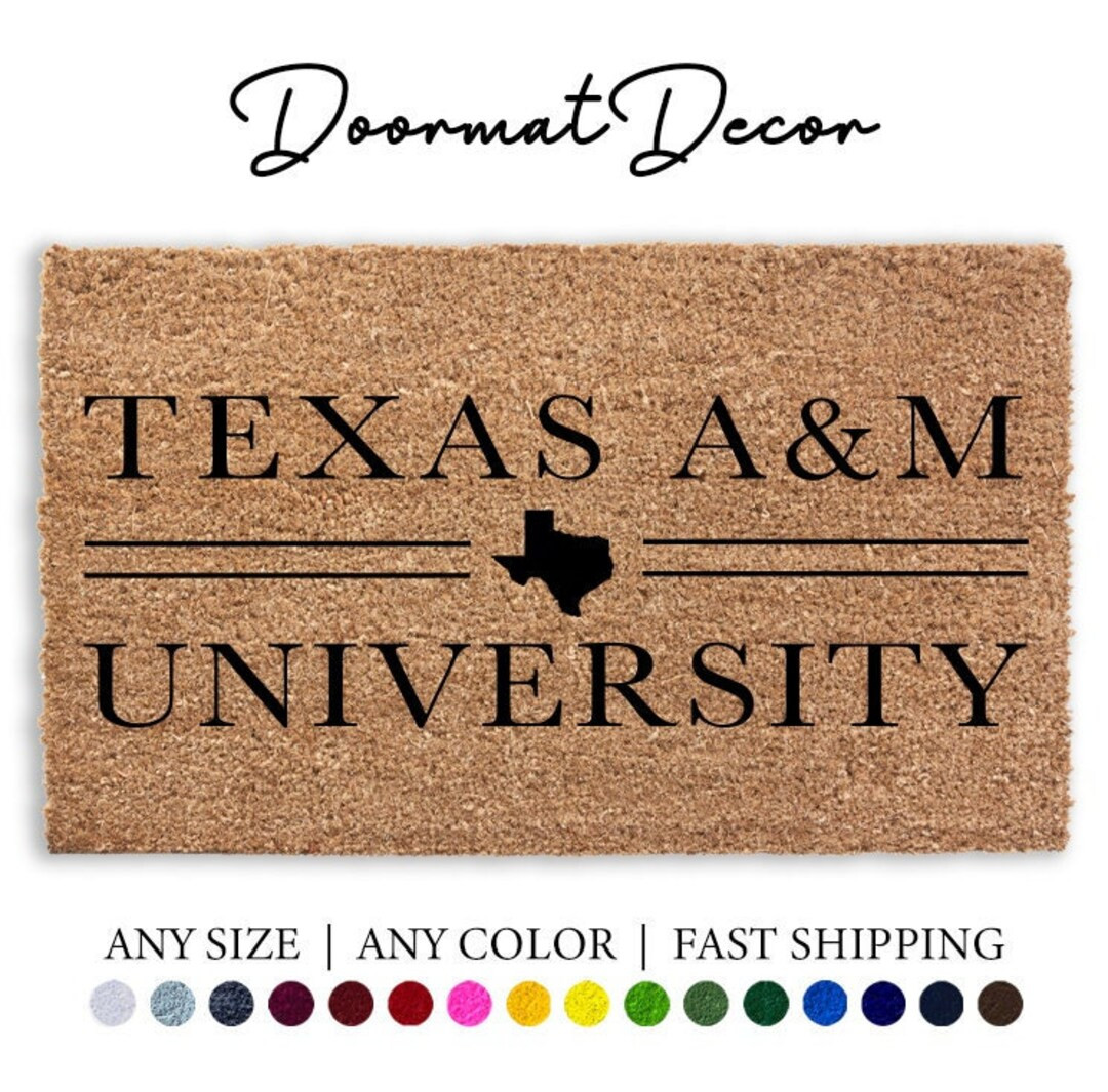 Texas A&M University Doormat Howdy Personalized College - Etsy | Etsy (US)