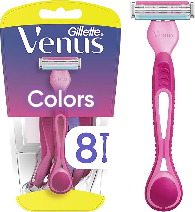 Gillette Venus Simply3 Disposable Razors for Women, 8 Count, Designed for a Close and Comfortable... | Amazon (US)