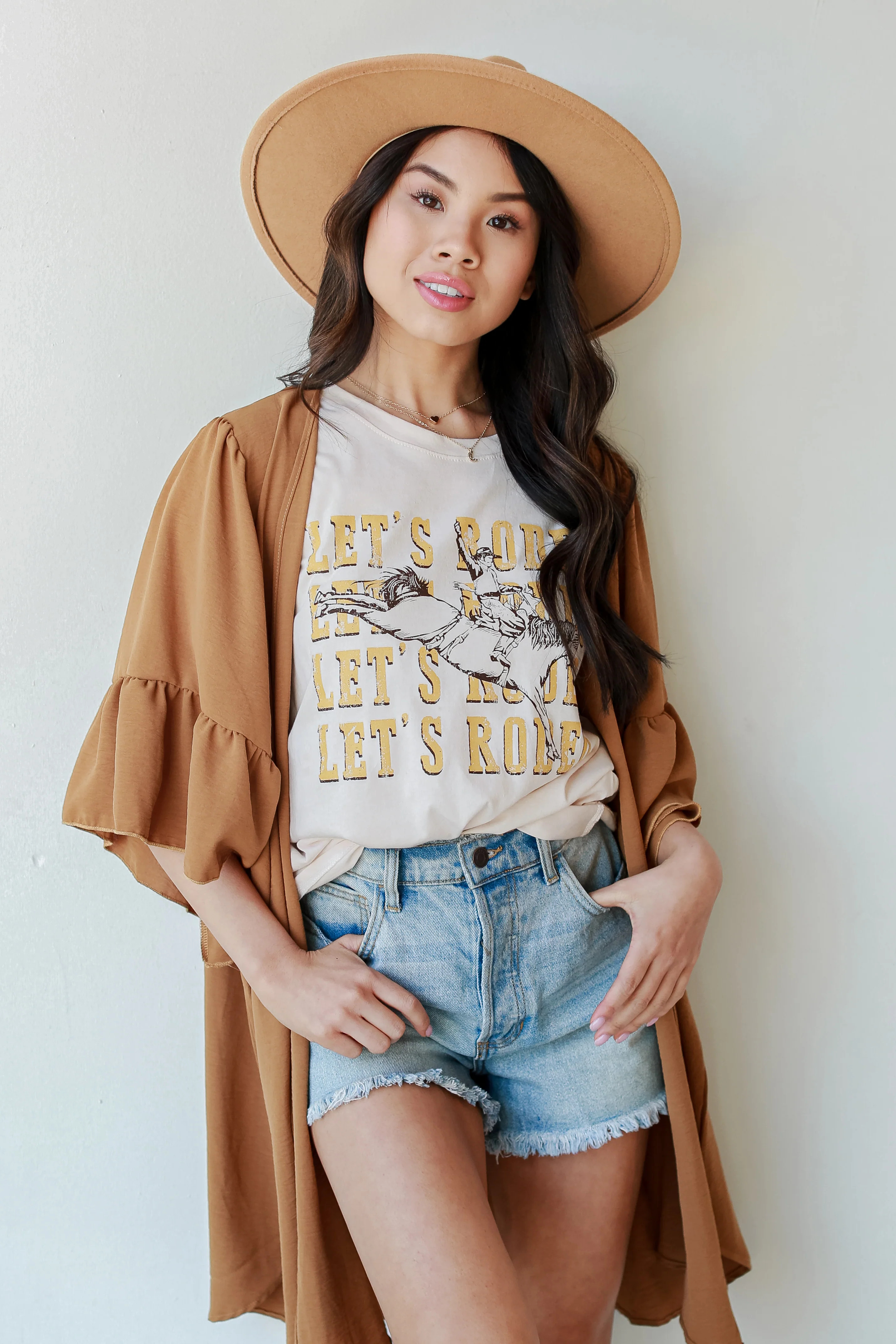 Keep Your Promises Ruffle Kimono | Dress Up